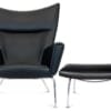 CH445 Wing Chair + Ottoman
